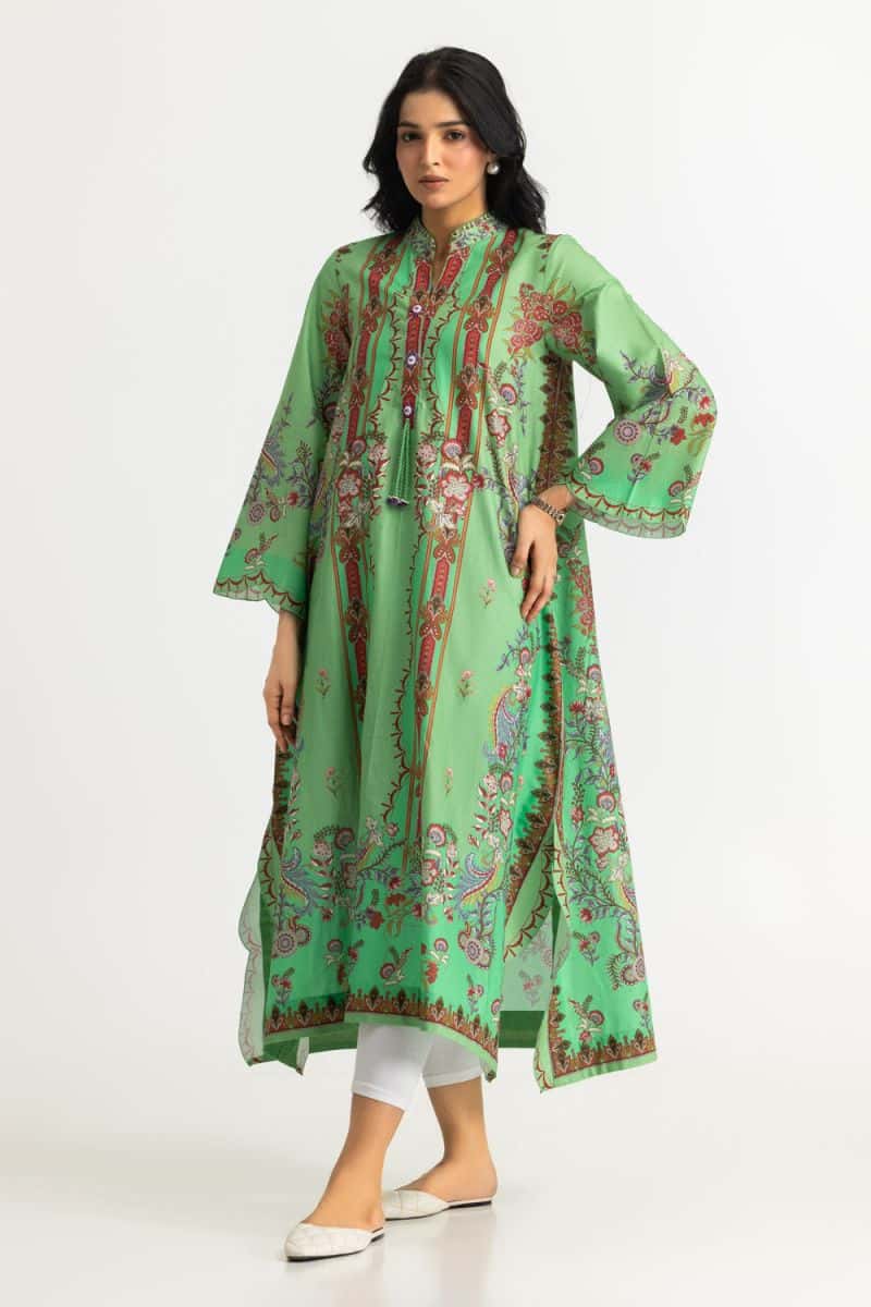 Cambric Printed Long Shirt