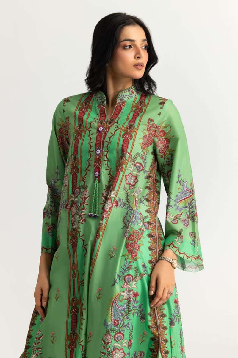 Cambric Printed Long Shirt - alternate view