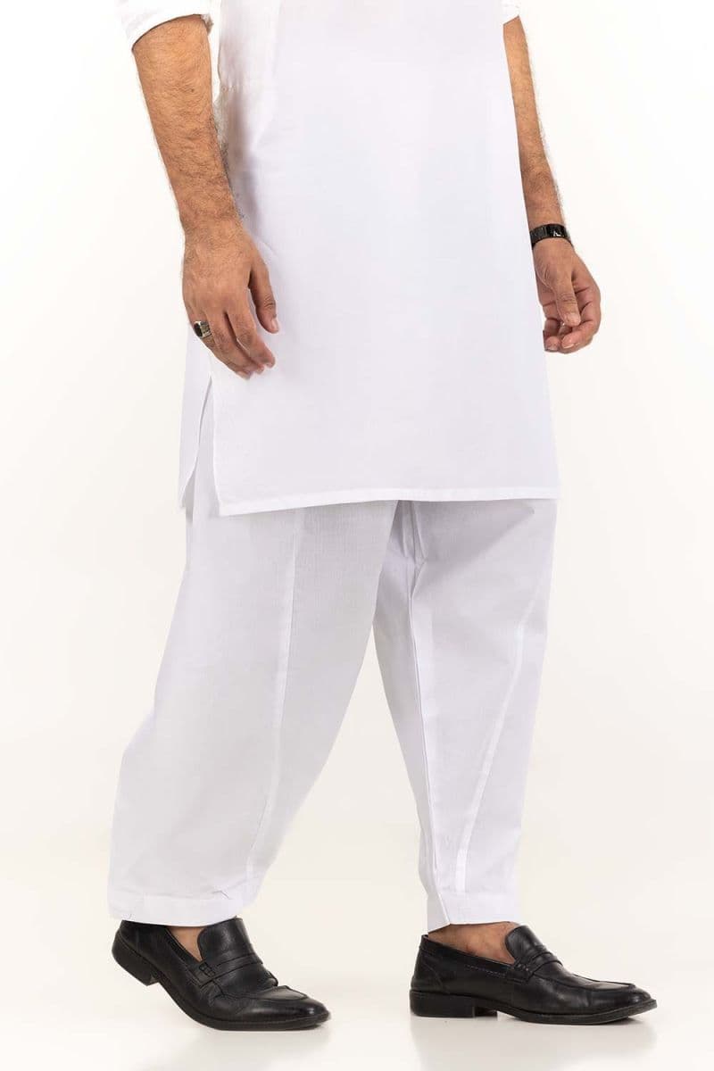 White Basic Shalwar thumbnail