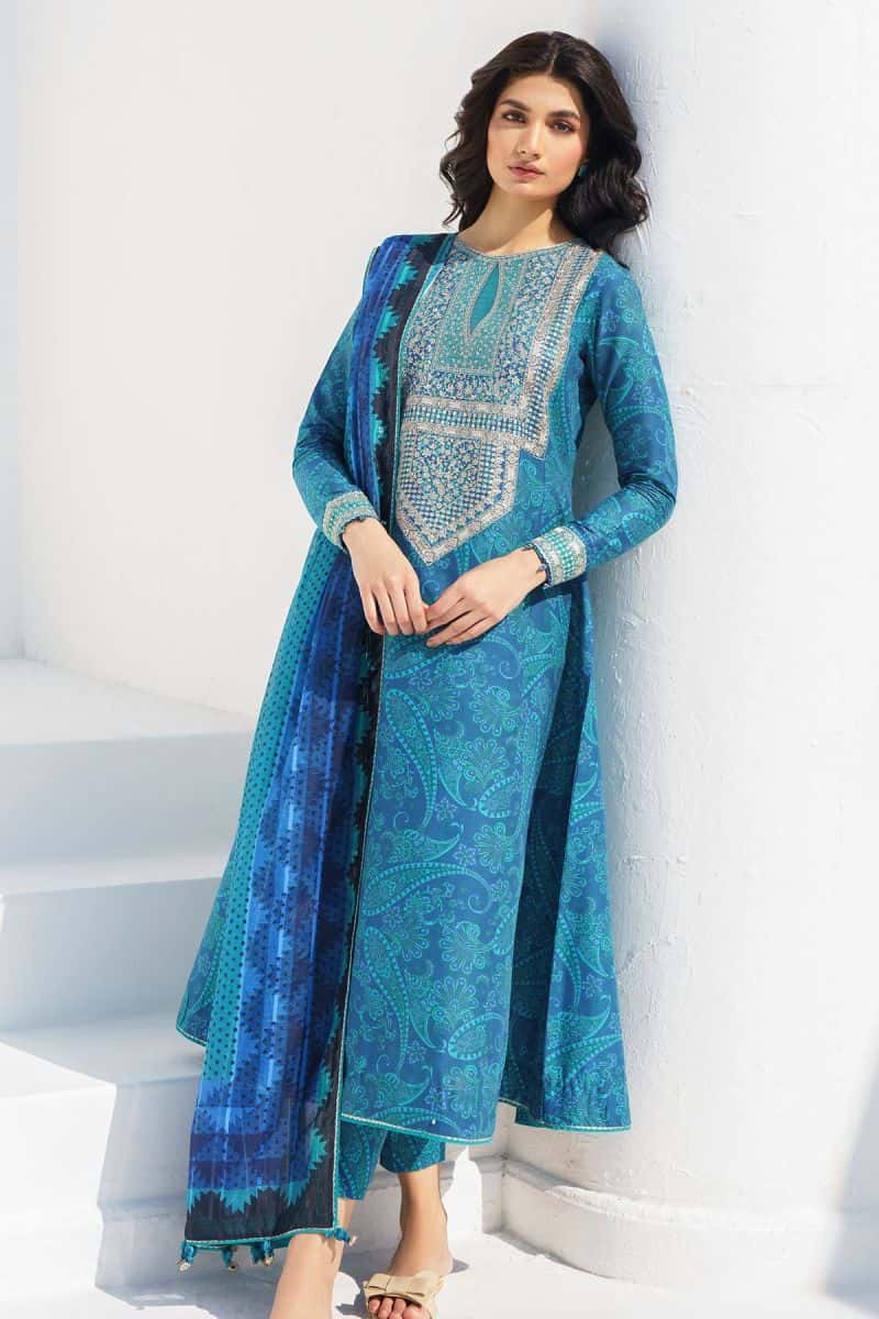 Embroidered Lawn USE-9017 - alternate view