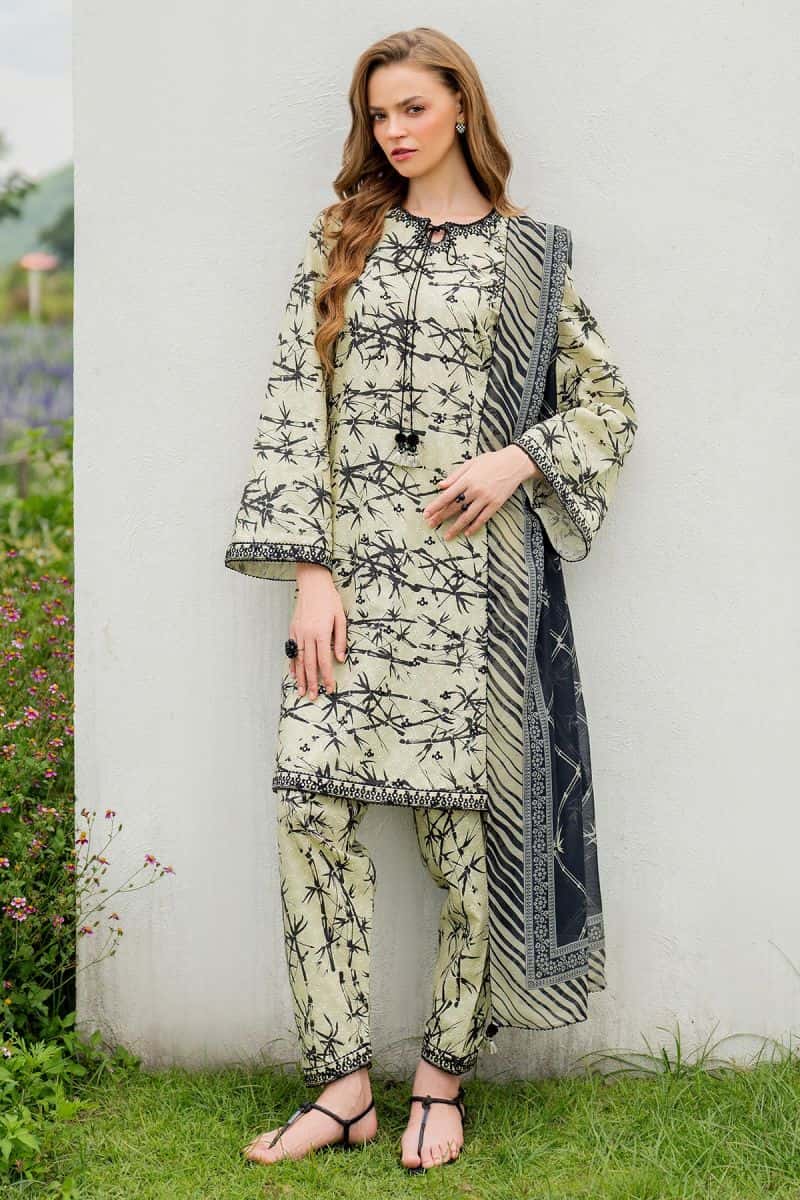 Embroidered Cotton Silk Ready-to-Wear Suit