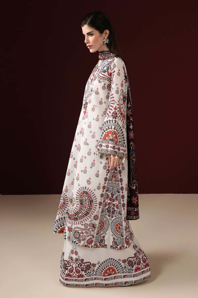 EMBROIDERED RAW SILK UR-7088 - alternate view