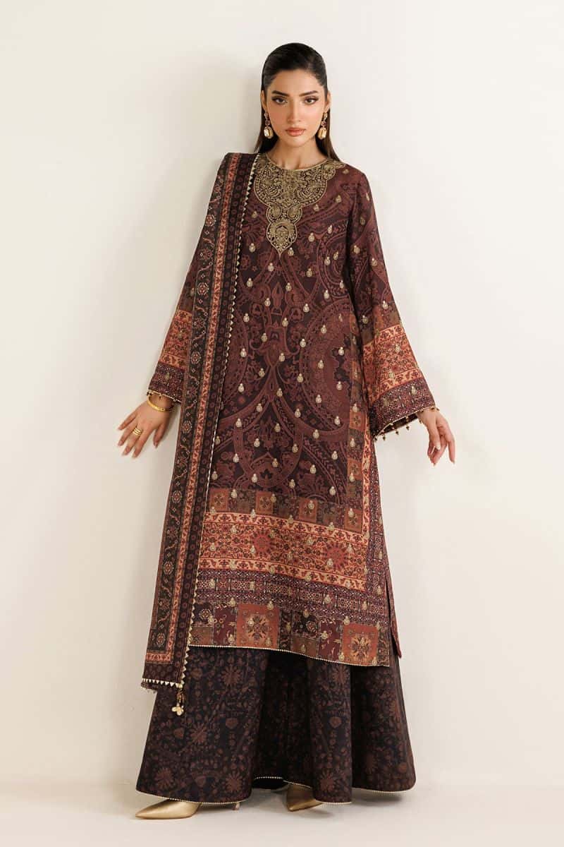 EMBROIDERED RAW SILK UR-7090 - alternate view