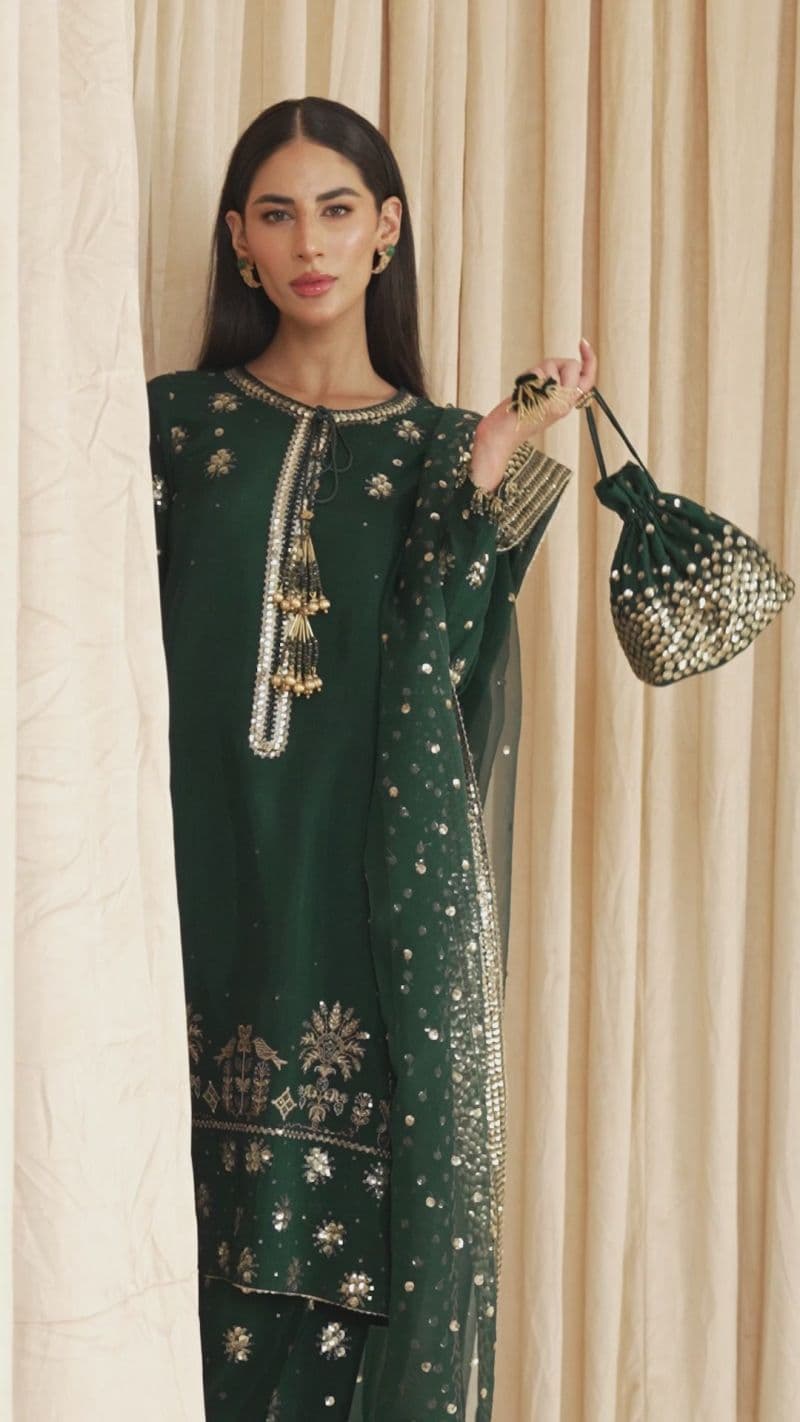 Embroidered Raw Silk UR-7003 thumbnail
