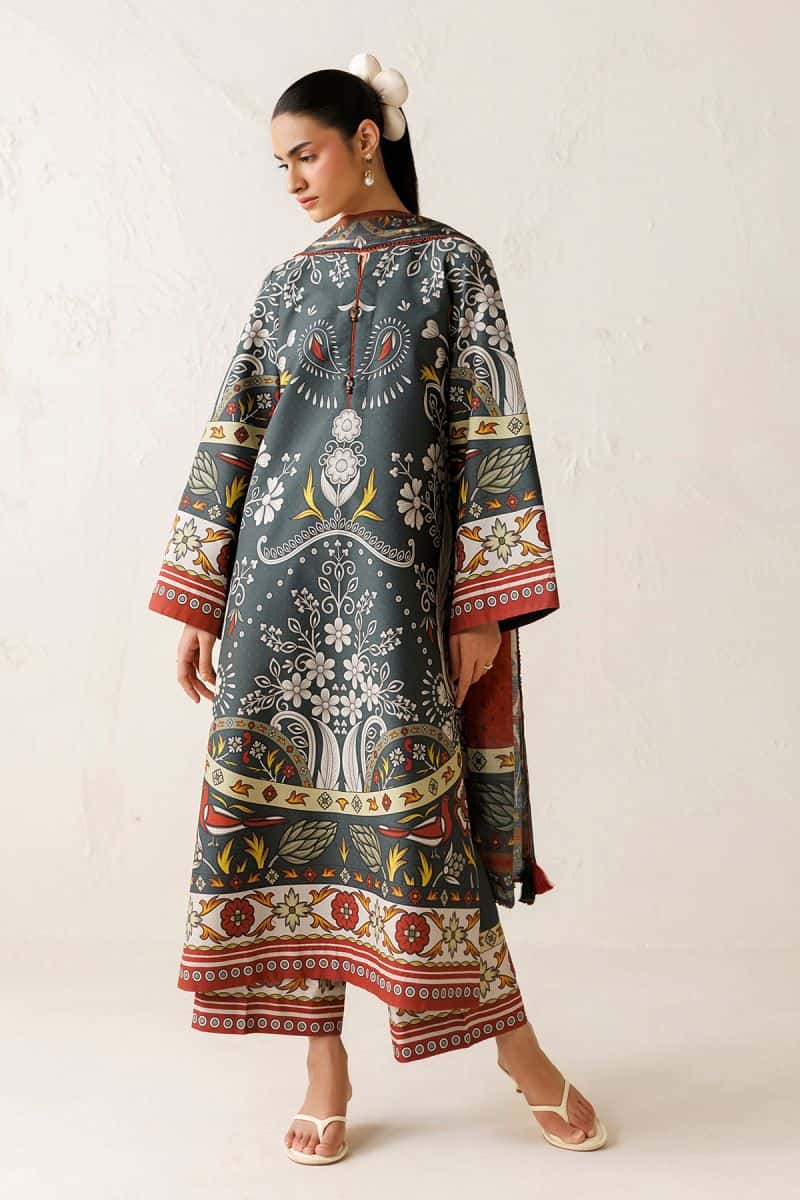 DIGITAL PRINTED LAWN RTW-9382 - alternate view