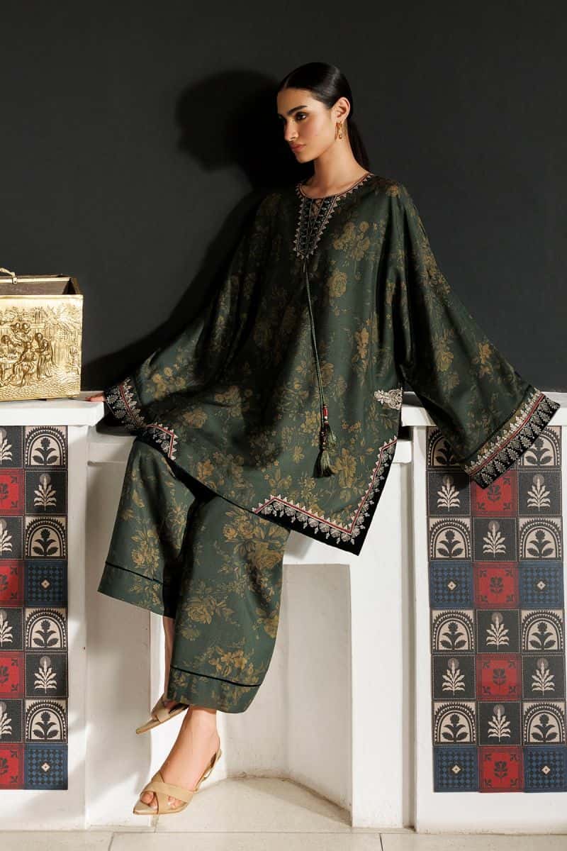 Printed Velvet Ready-to-Wear Suit - alternate view