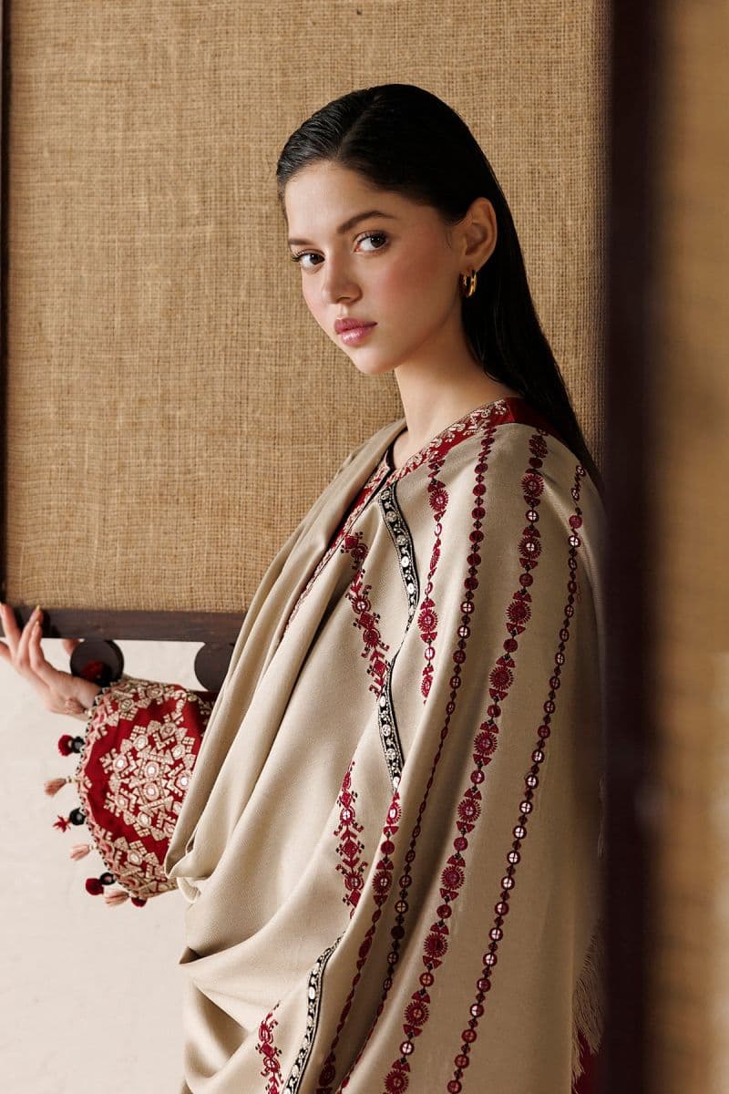 Embroidered Khaddar Ready-to-Wear Suit thumbnail