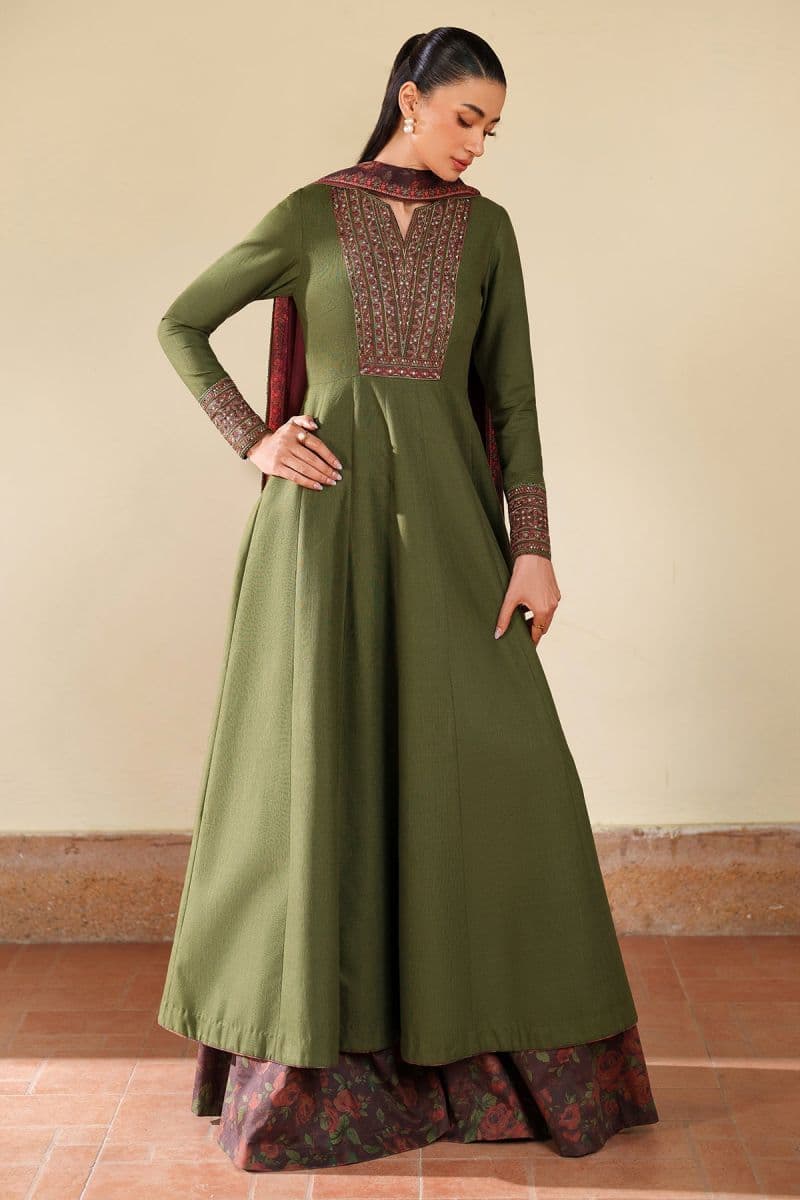 Embroidered Khaddar Unstitched Suit (UW-0197) thumbnail