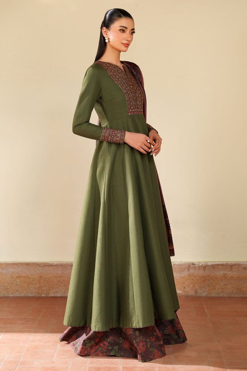 Embroidered Khaddar Unstitched Suit (UW-0197) thumbnail