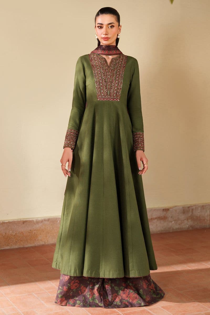 Embroidered Khaddar Unstitched Suit (UW-0197) thumbnail