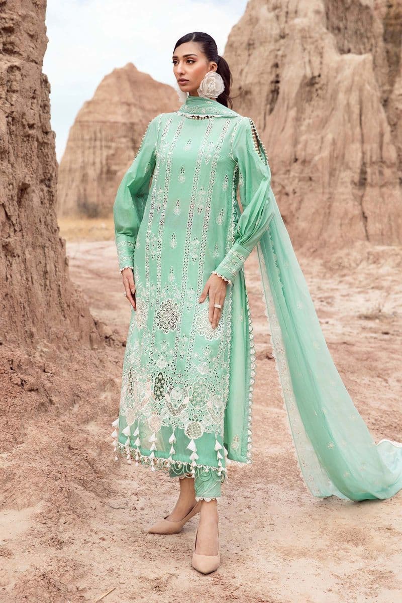 Embroidered Lawn Fabric (3Pcs) | LF-808 thumbnail