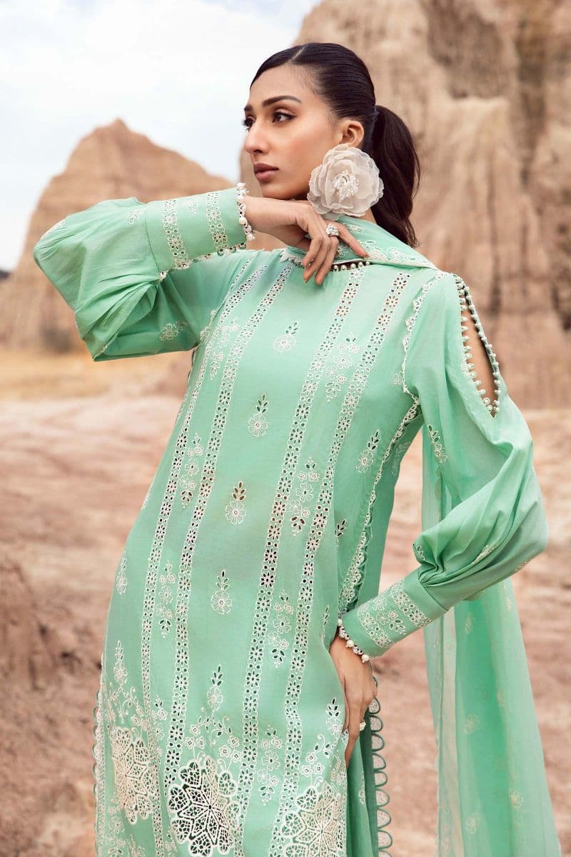 Embroidered Lawn Fabric (3Pcs) | LF-808 thumbnail
