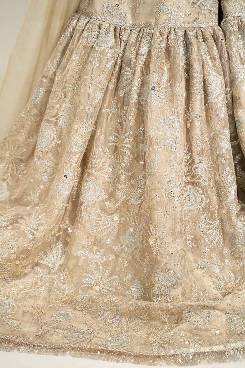 Embroidered Zari Net Fabric (2Pcs) | LF-726 - alternate view
