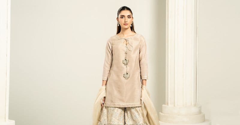 Embroidered Zari Net Fabric (2Pcs) | LF-726 thumbnail