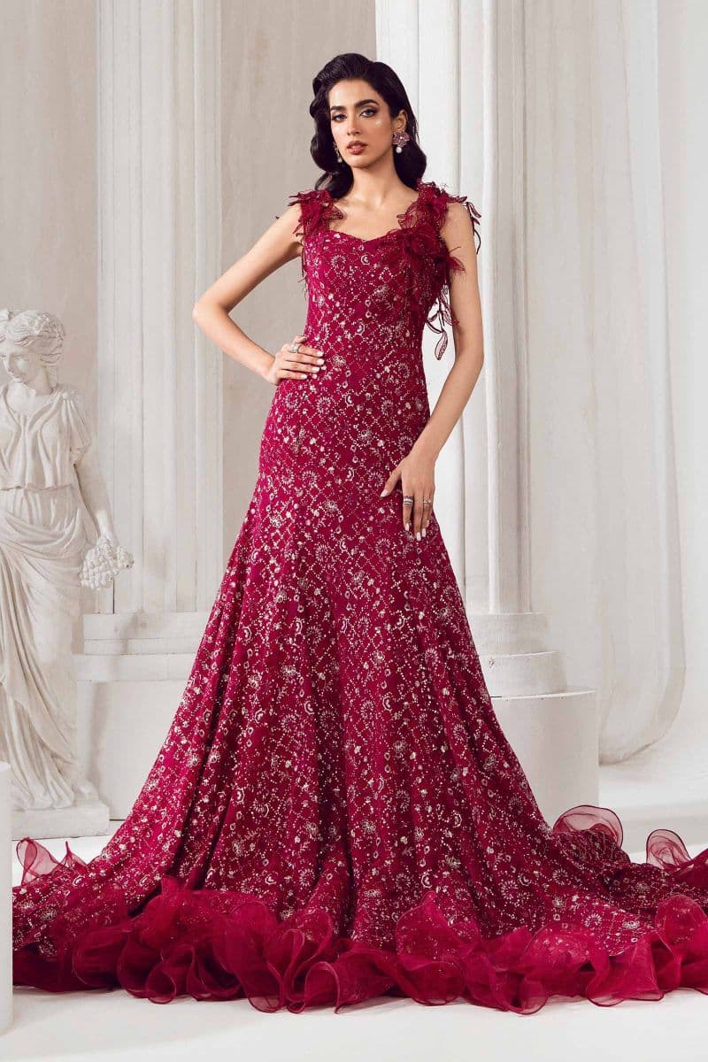 Embroidered Poly Net Fabric (2Pcs) | LF-705 thumbnail