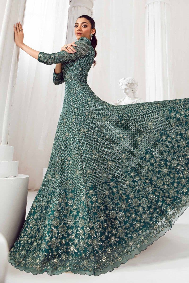 Embroidered Poly Net Fabric (2Pcs) | LF-707 thumbnail