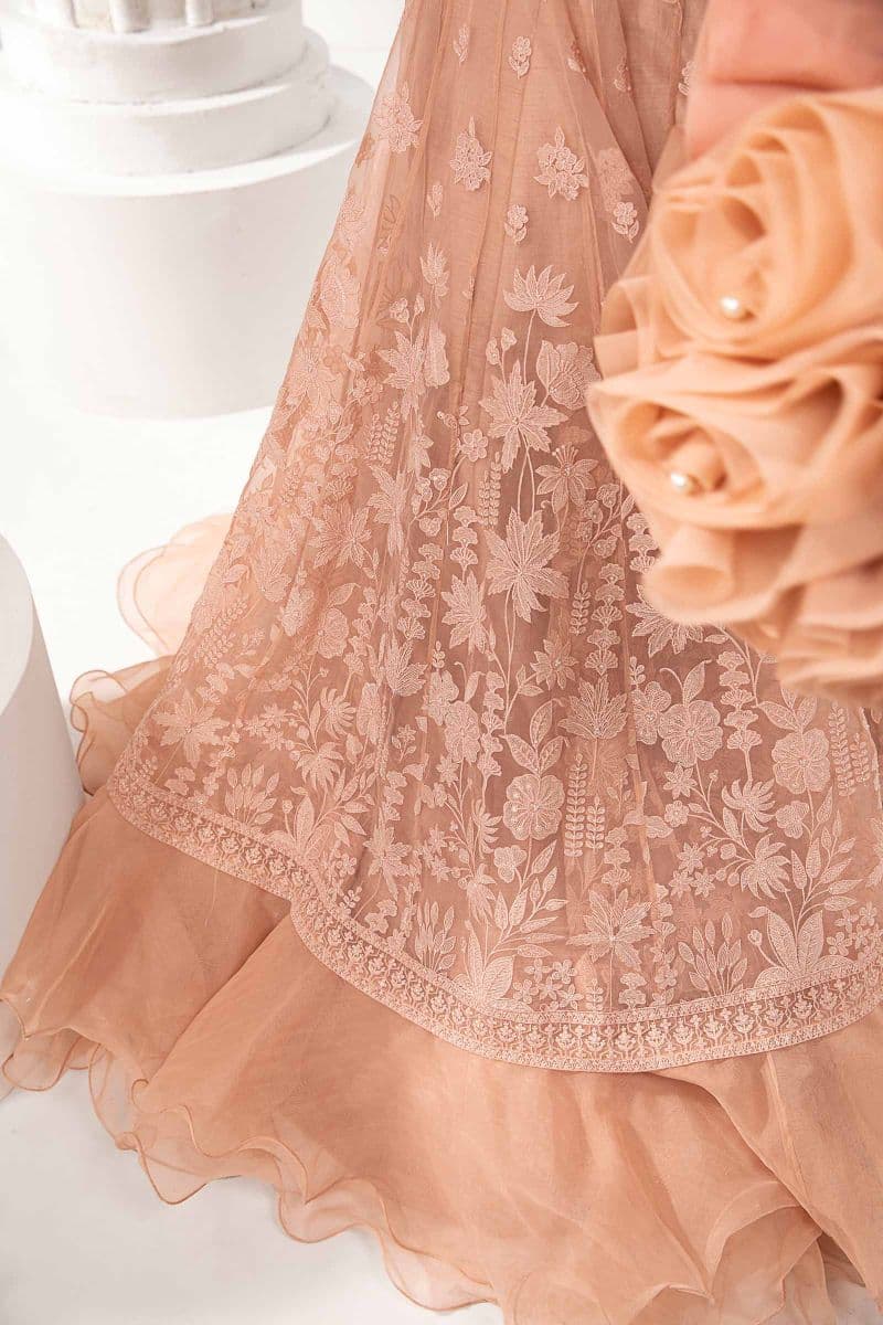 Embroidered Organza Fabric (1Pc) | LF-710 thumbnail