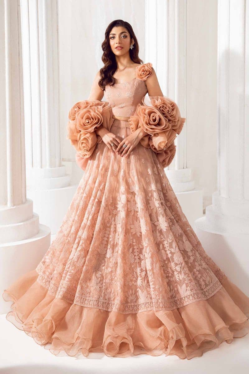Embroidered Organza Fabric (1Pc) | LF-710 thumbnail