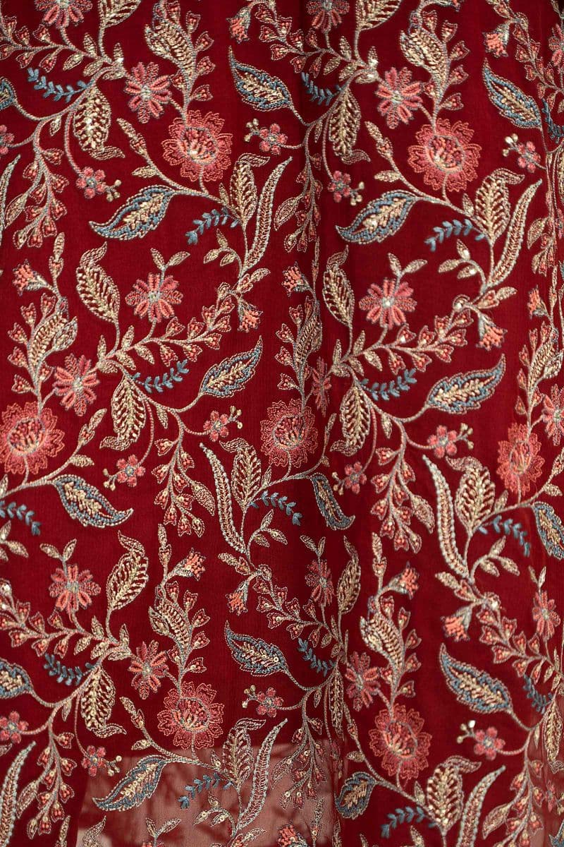 Embroidered Chiffon Fabric (2Pcs) | LF-719 thumbnail