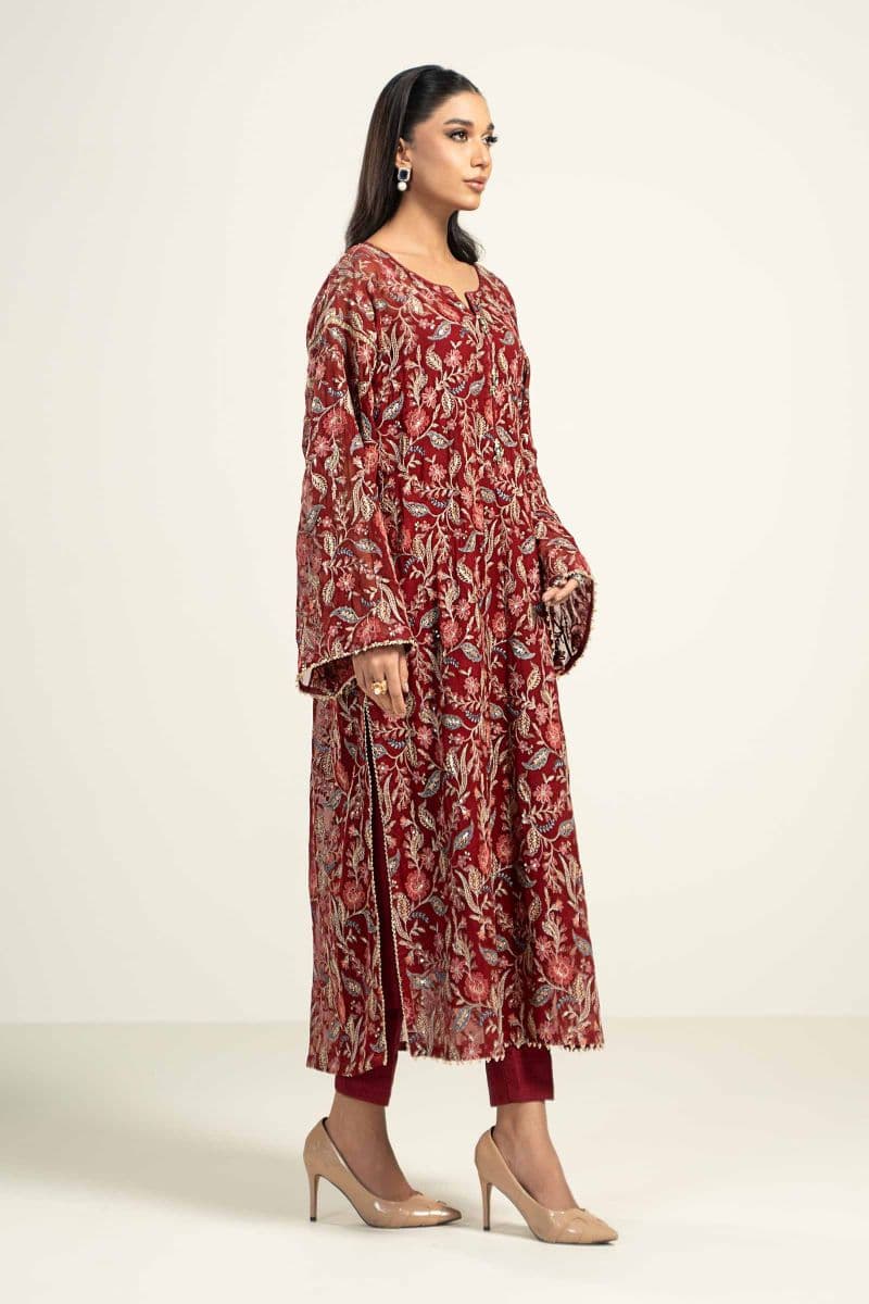 Embroidered Chiffon Fabric (2Pcs) | LF-719 thumbnail