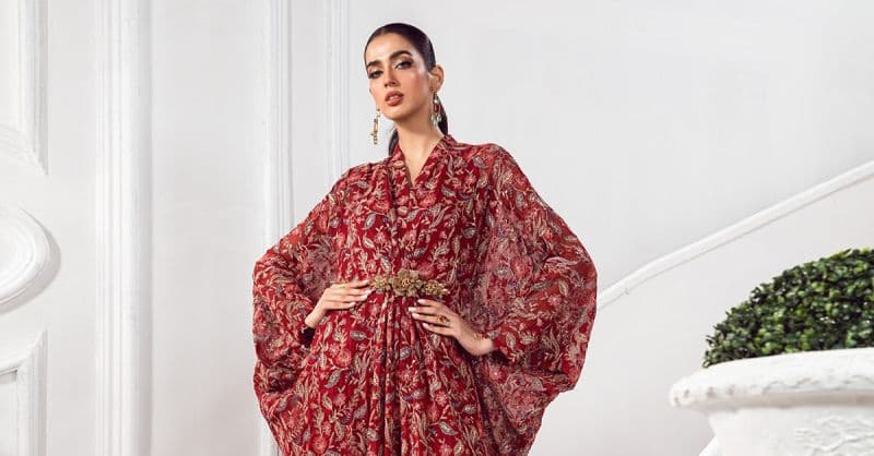 Embroidered Chiffon Fabric (2Pcs) | LF-719 thumbnail