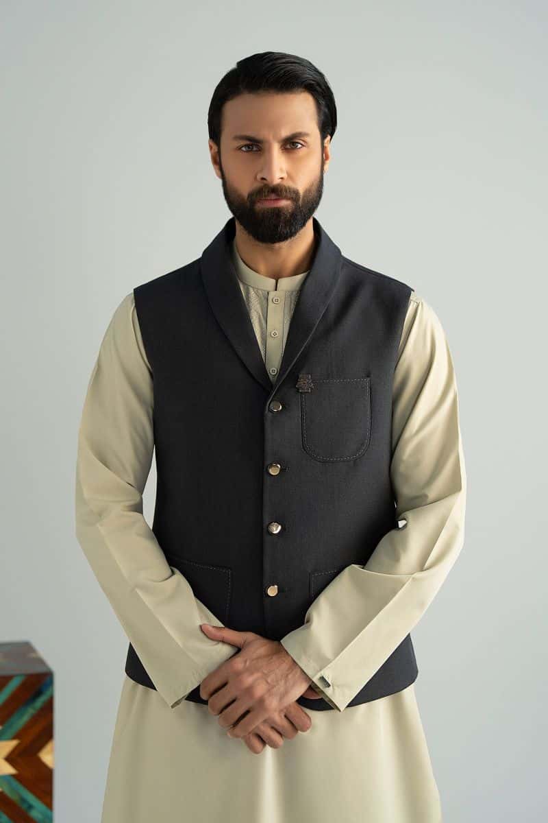 Blended Midnight Waistcoat - alternate view