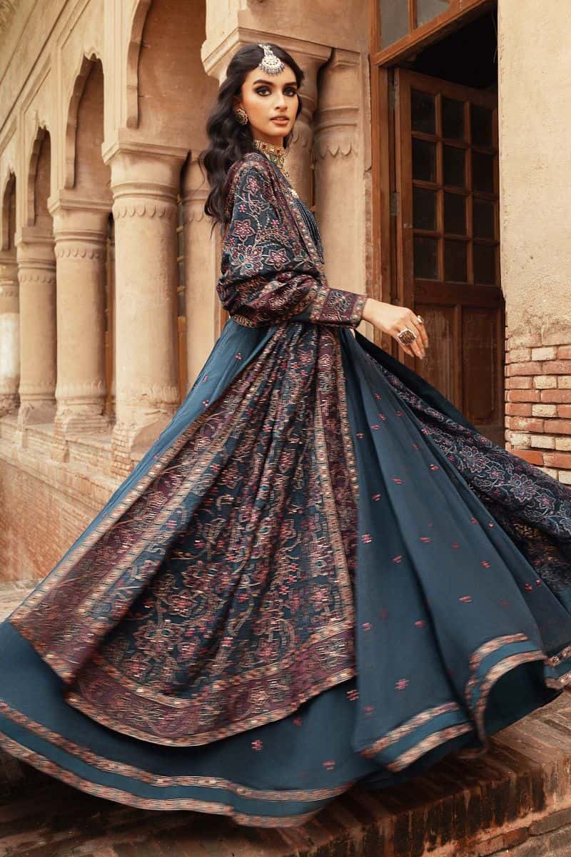 Embroidered Chiffon Fabric (2Pcs) | LF-915 - alternate view