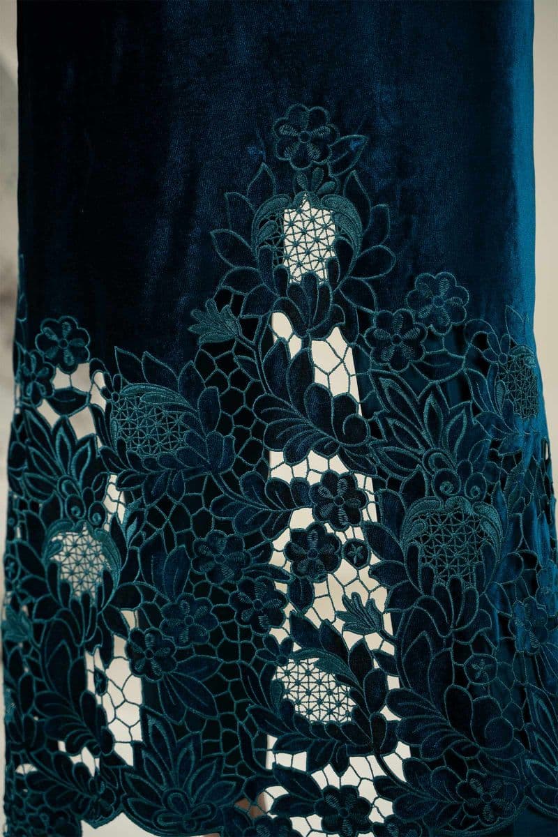 Embroidered Velvet Fabric (1Pc) | LF-CH25-06 thumbnail