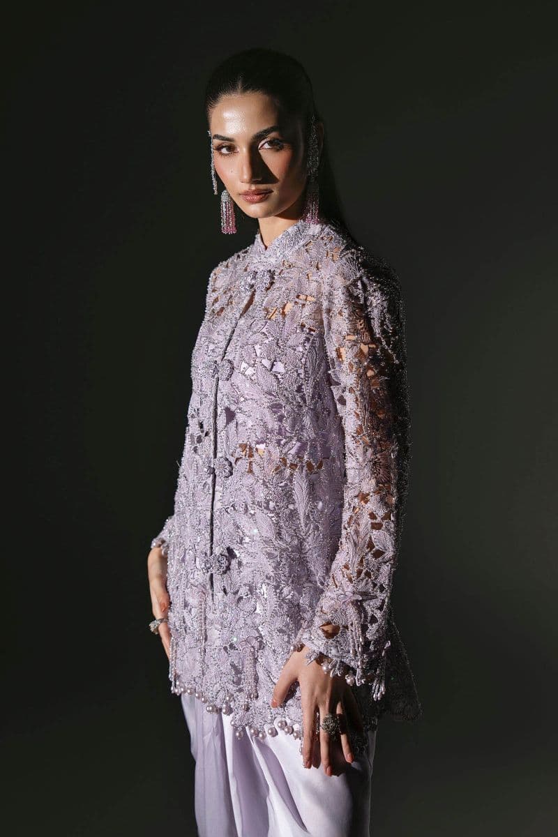 3 Piece Unstitched Embroidered Organza Suit thumbnail