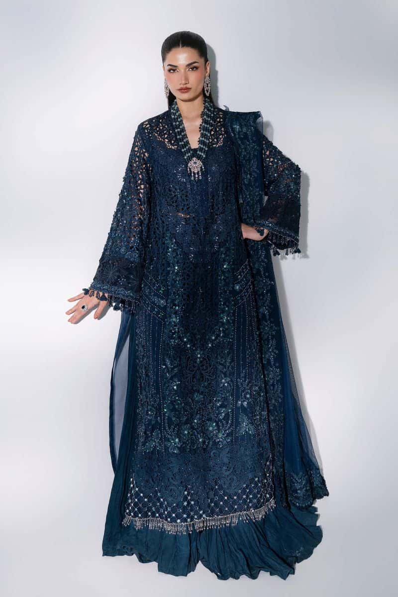 3 Piece Unstitched Embroidered Organza Suit - alternate view