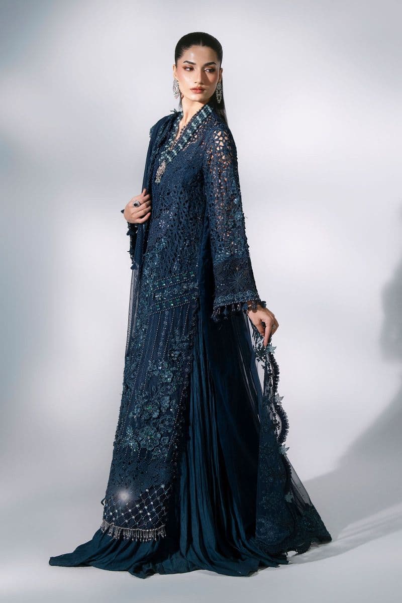3 Piece Unstitched Embroidered Organza Suit thumbnail