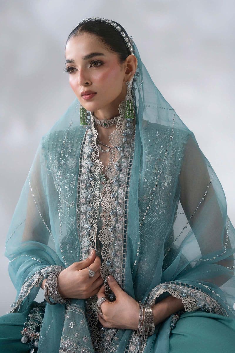 3 Piece Unstitched Embroidered Organza Suit thumbnail