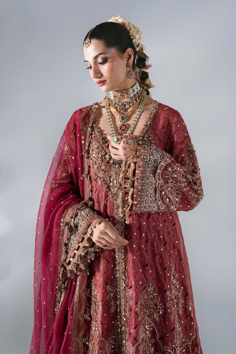 3 Piece Unstitched Embroidered Organza Suit thumbnail