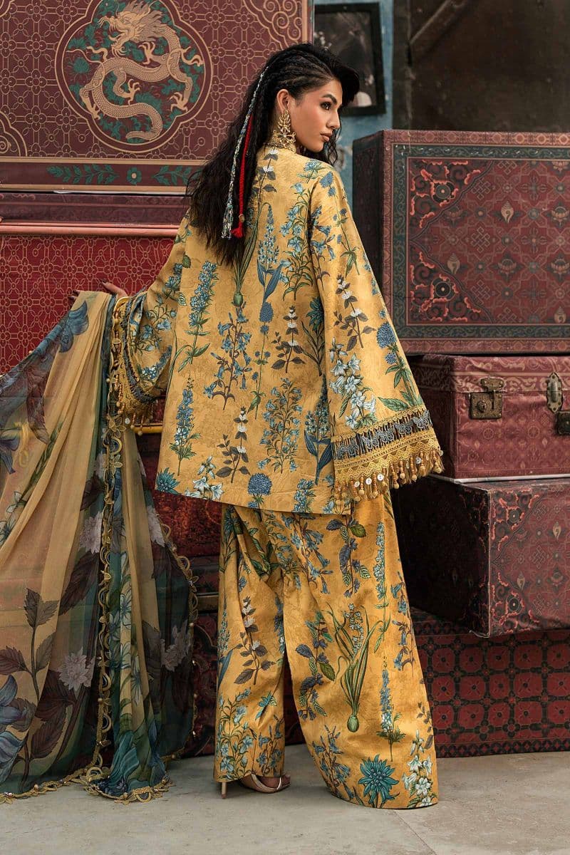 3 Piece Unstitched Embroidered Cambric Suit thumbnail