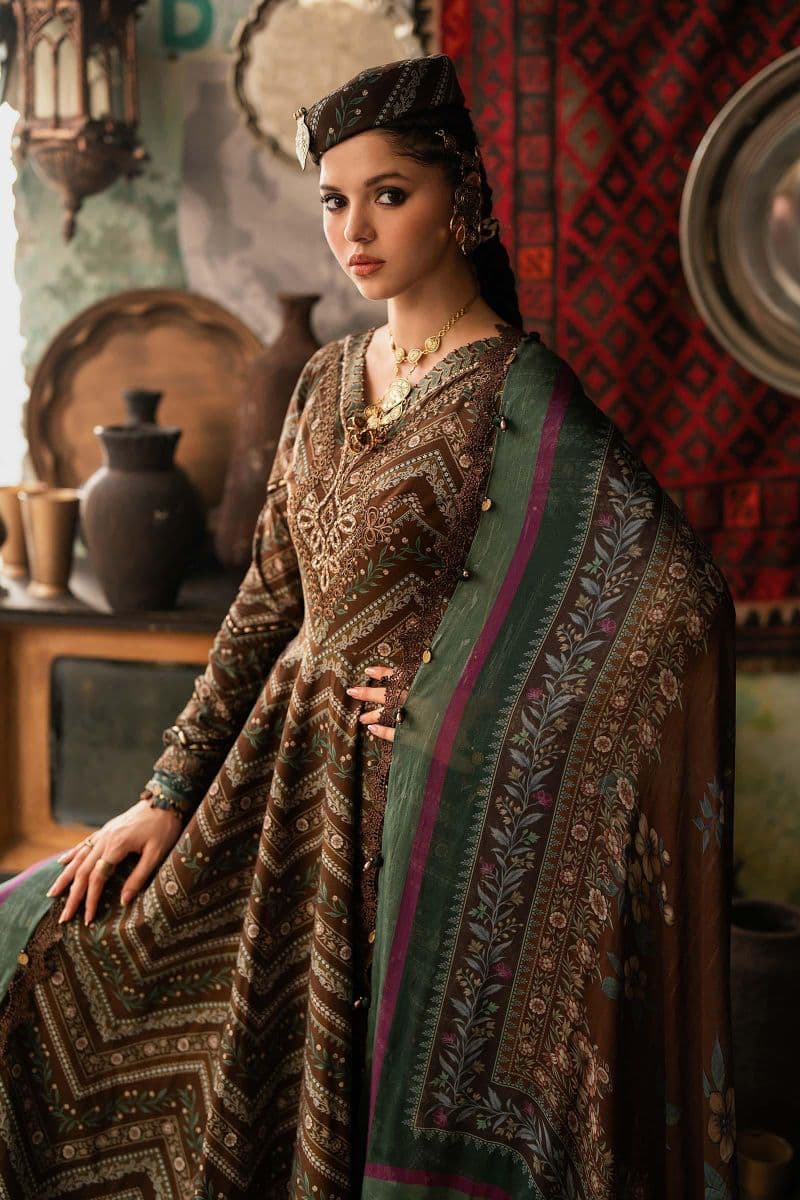 3 Piece Unstitched Embroidered Cambric Suit thumbnail