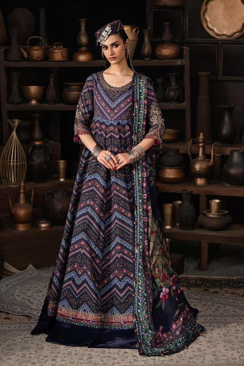 3 Piece Unstitched Embroidered Cambric Suit thumbnail