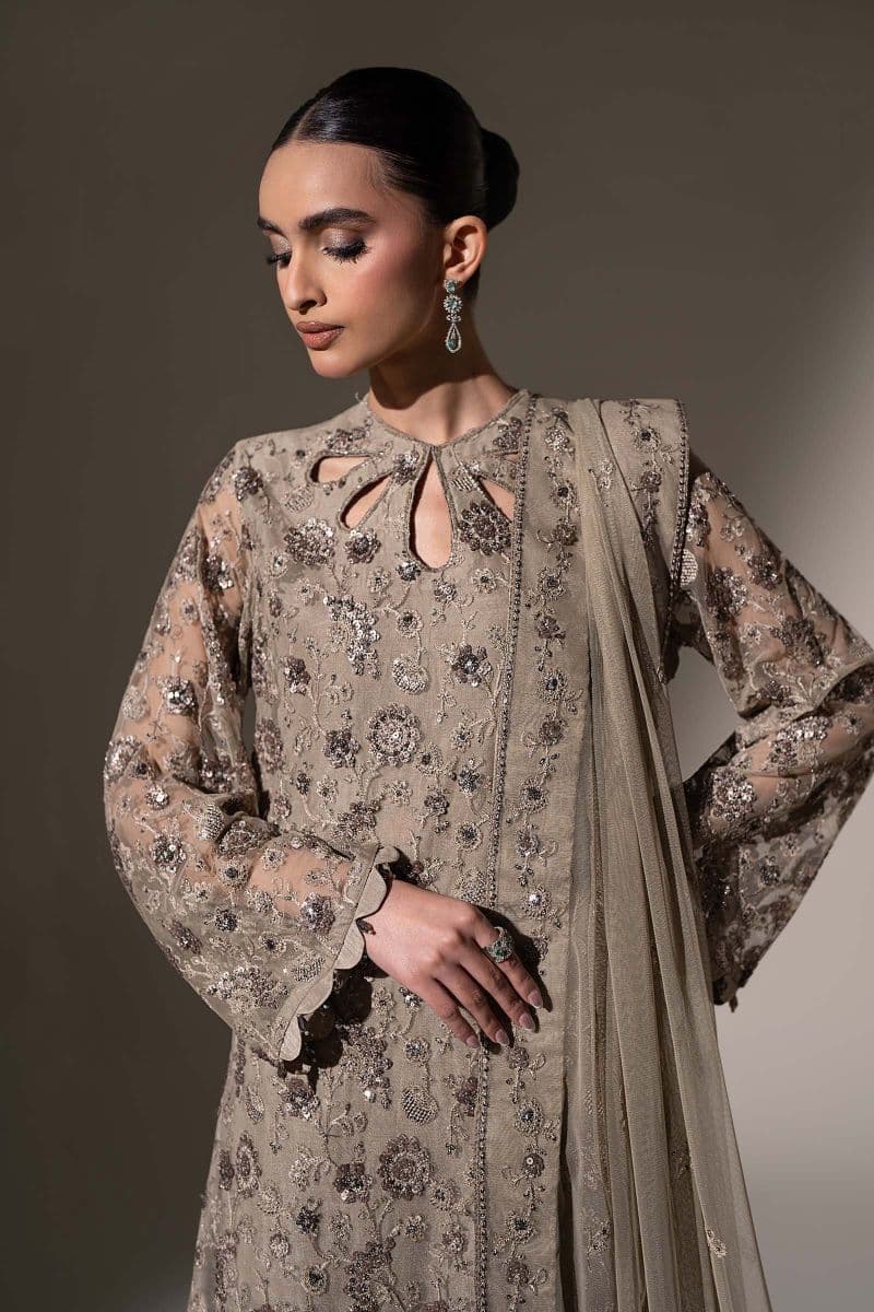 Embroidered Net Fabric (3Pcs) thumbnail