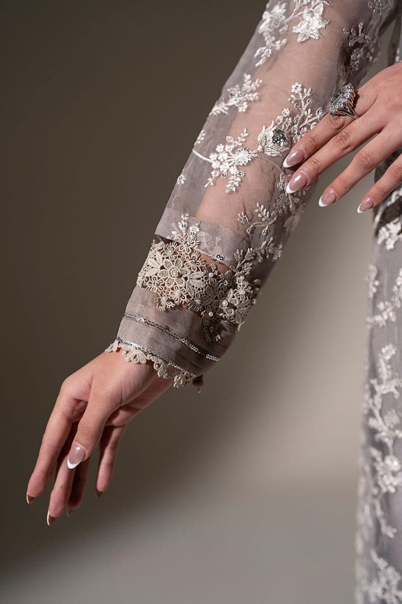 Embroidered Organza Fabric (1Pc) thumbnail