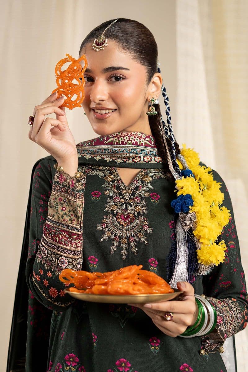 3 Piece Embroidered Khaddar Suit thumbnail