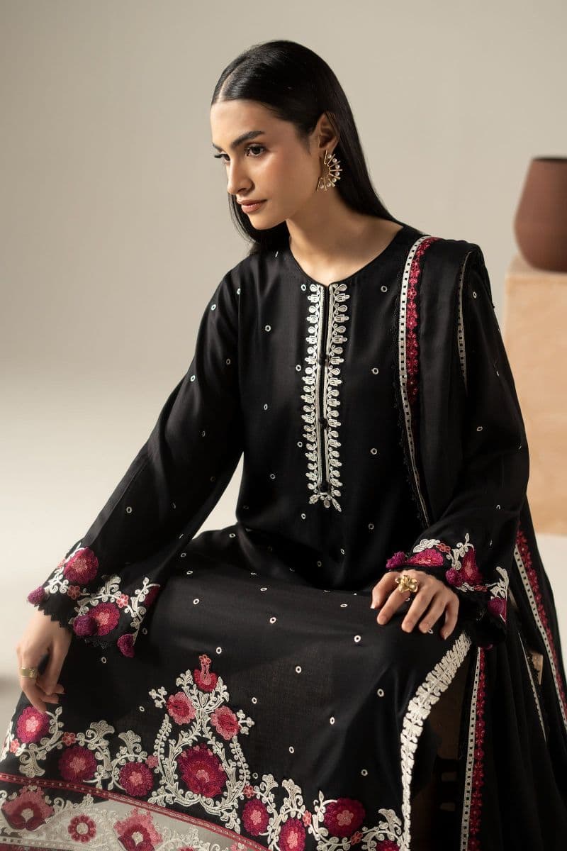 3 Piece Embroidered Marina Twill Suit thumbnail