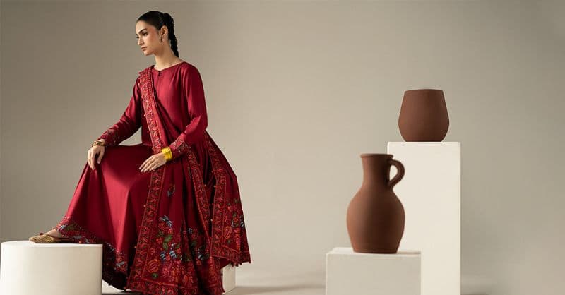 3 Piece Embroidered Linen Suit thumbnail