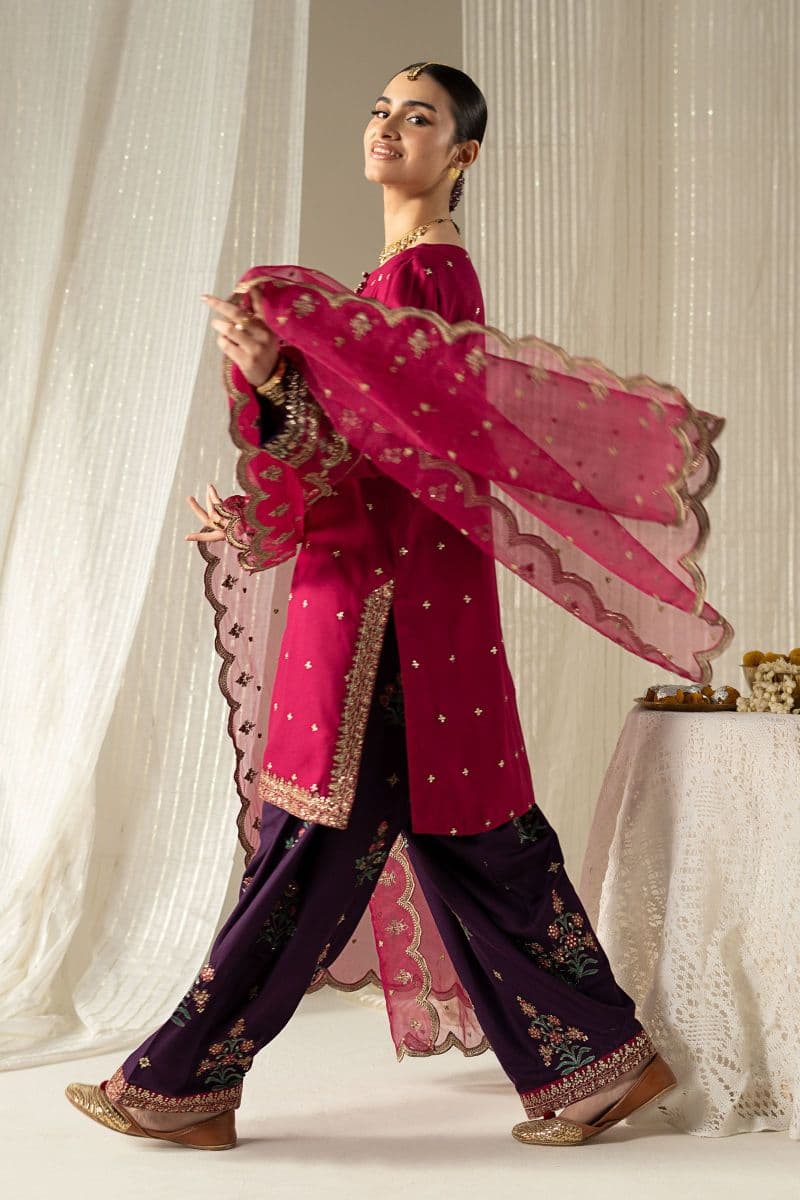 3 Piece Embroidered Linen Suit thumbnail