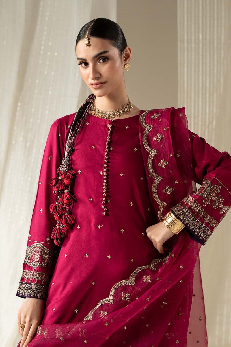 3 Piece Embroidered Linen Suit thumbnail