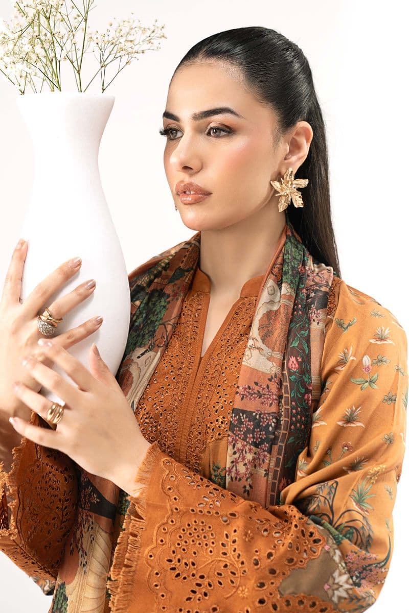 3 Piece Embroidered Linen Suit thumbnail