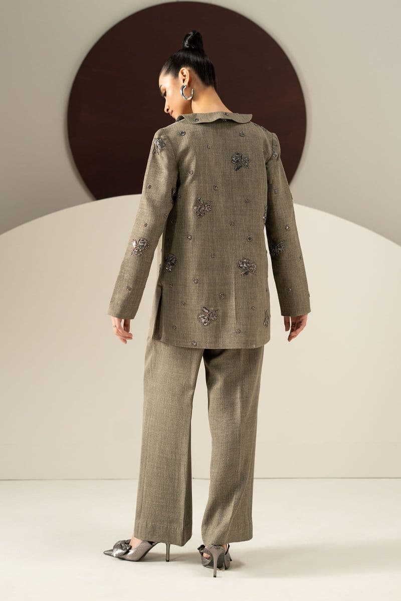 3 Piece Embroidered Tropical Slub Khaddar Suit thumbnail