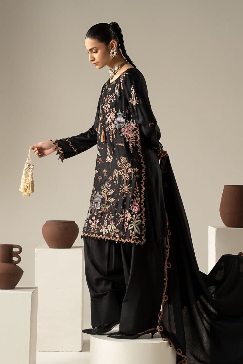 3 Piece Embroidered Marina Twill Suit thumbnail