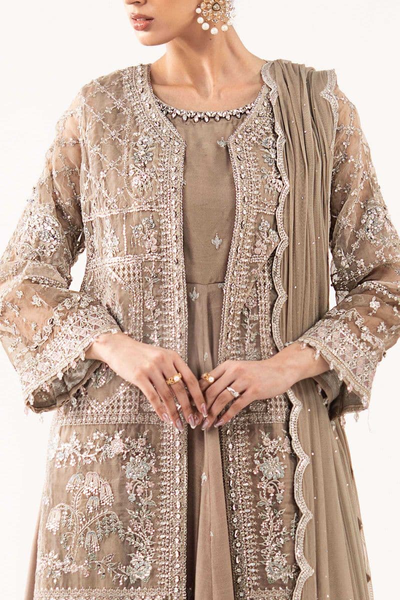3 Piece Embroidered Organza Suit thumbnail