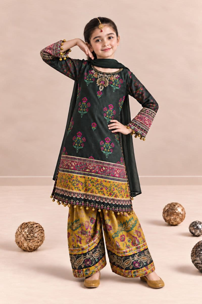 3 Piece Embroidered Khaddar Suit thumbnail