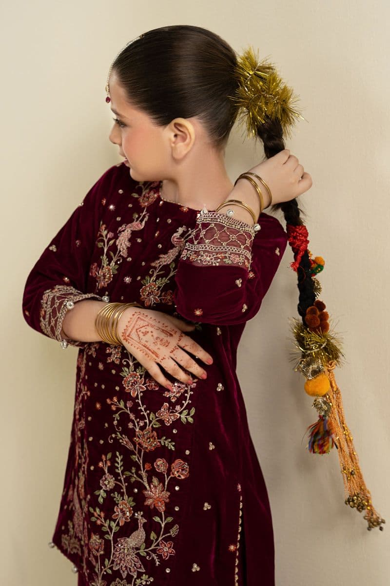 2 Piece Embroidered Velvet Suit thumbnail