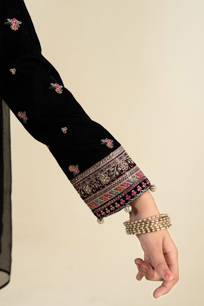 3 Piece Embroidered Velvet Suit thumbnail